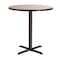 National Public Seating NPS Cafe Table, 36 Round, X Base, 36 Height CT13636XCGY - alternate 3